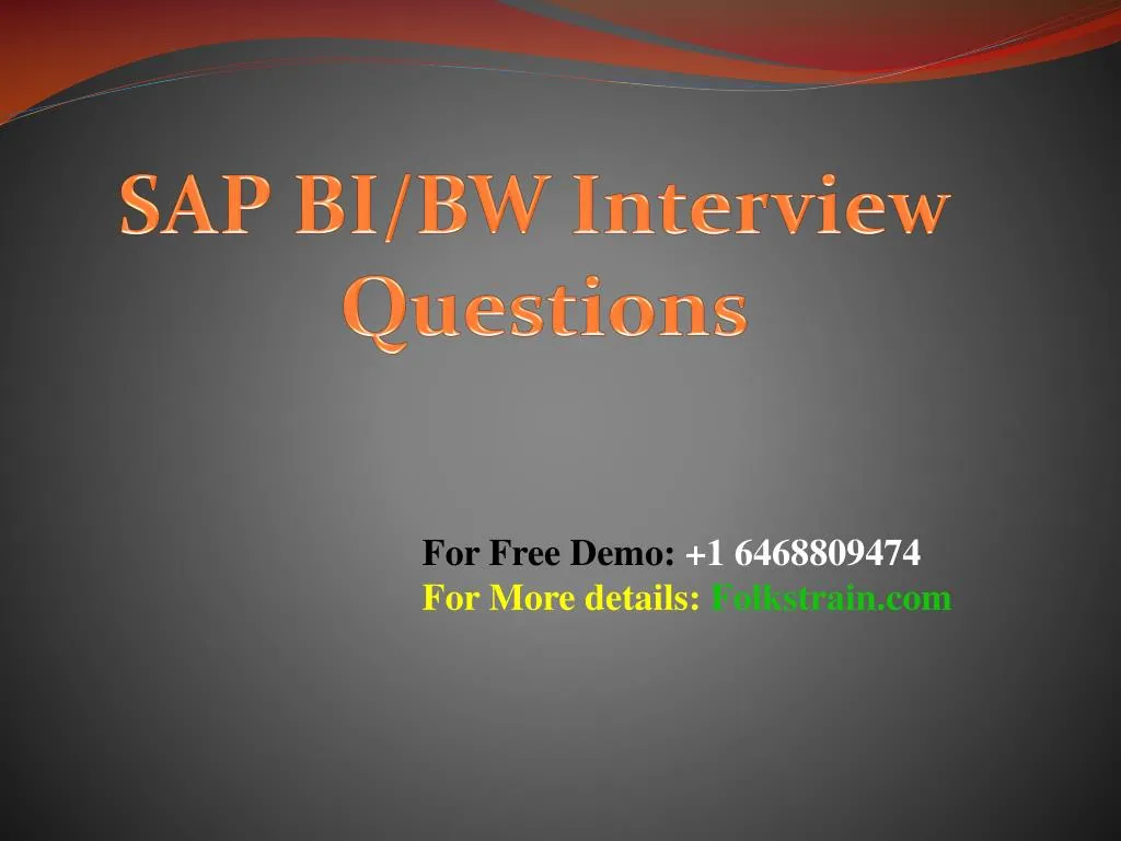 sap bi bw interview questions