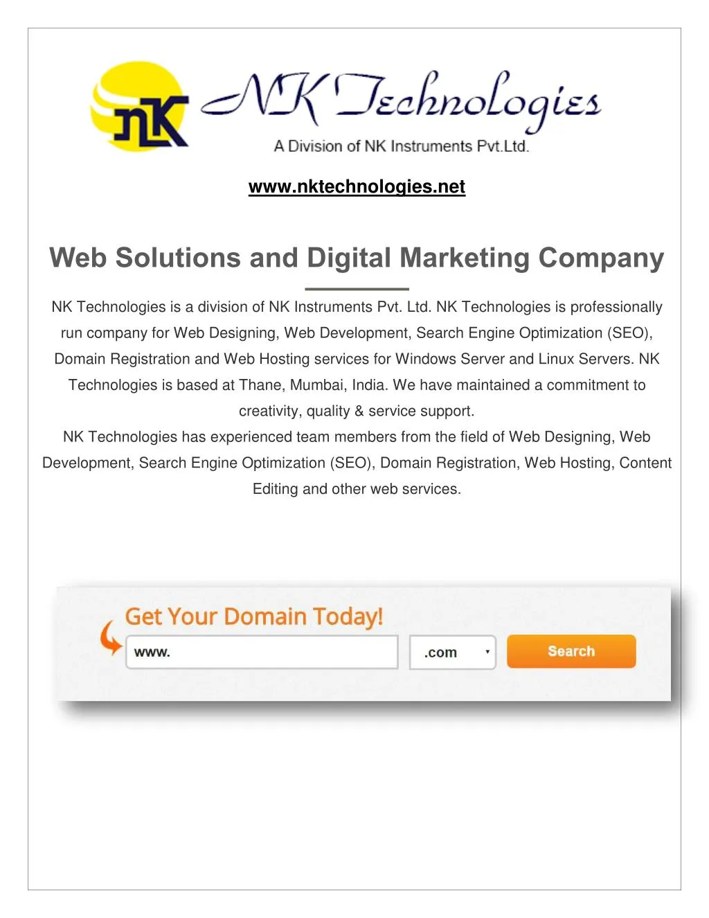 www nktechnologies net