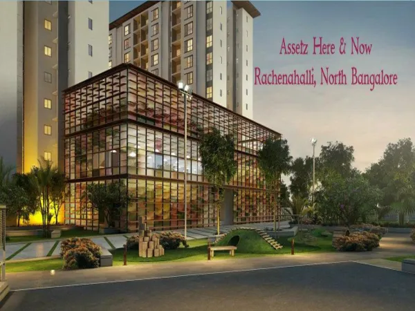 Pre launch 1 & 2 BHK Flats In Rachenahalli, Bangalore By Assetz Lifestyle