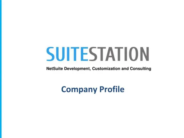 NetSuite Consulting Company - SuiteStation Profile