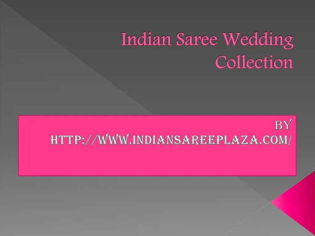 indian saree wedding collection