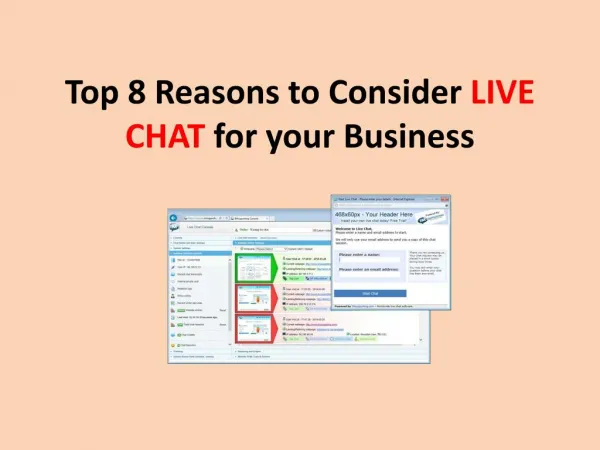 TOP 8 Reasons to Consider LIVE CHAT for your Business