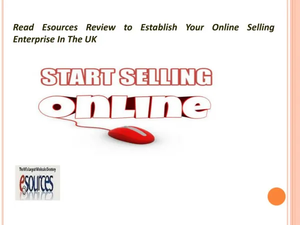 Read Esources Review to Establish Your Online Selling Enterprise In The UK