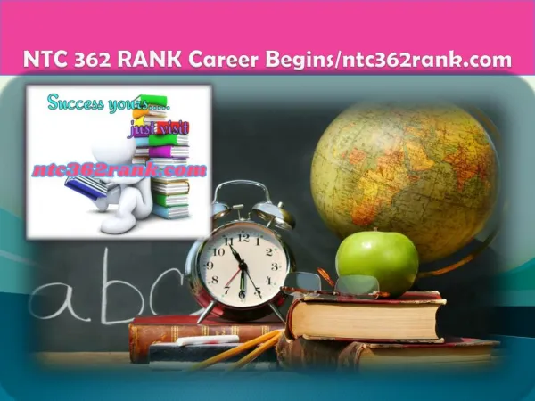 NTC 362 RANK Career Begins/ntc362rank.com