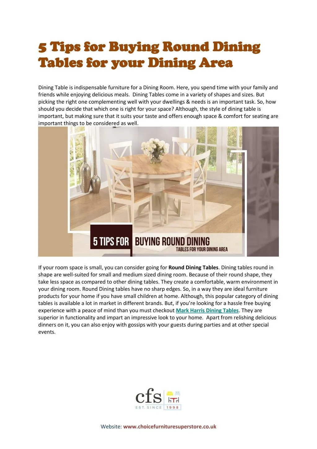 5 tips for buying round dining 5 tips for buying
