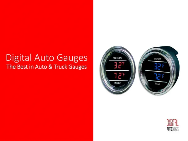 Inside Outside Auto Thermometer Gauge for Trucks and Cars with dual display | Teltek, USA