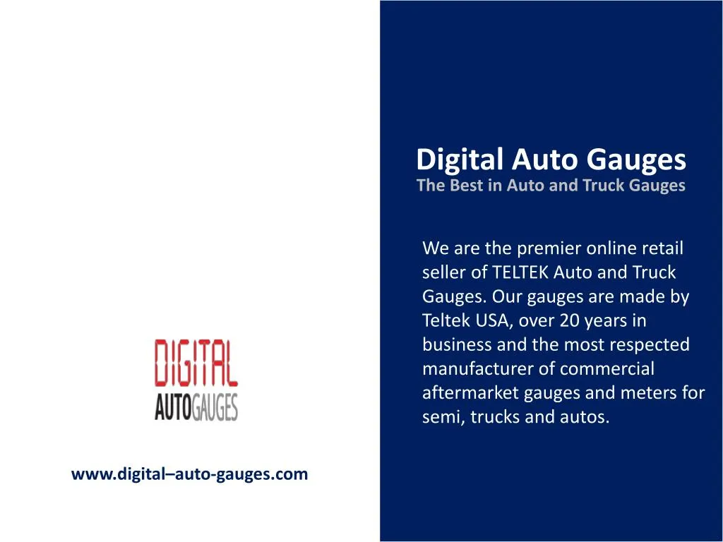 digital auto gauges