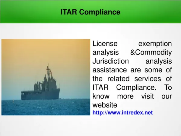 ITAR Compliance