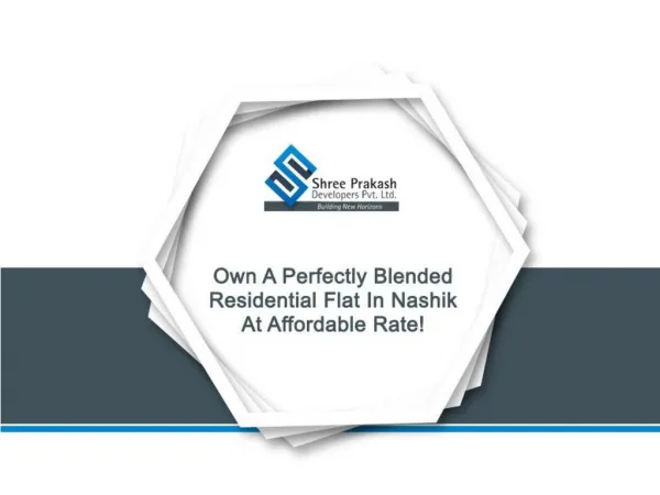 Residential Flat In Nashik At Affordable Rate!
