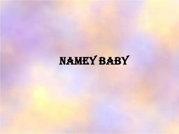 女性婴儿的名字