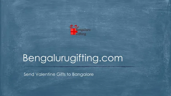 Valentine Gifts to Bangalore