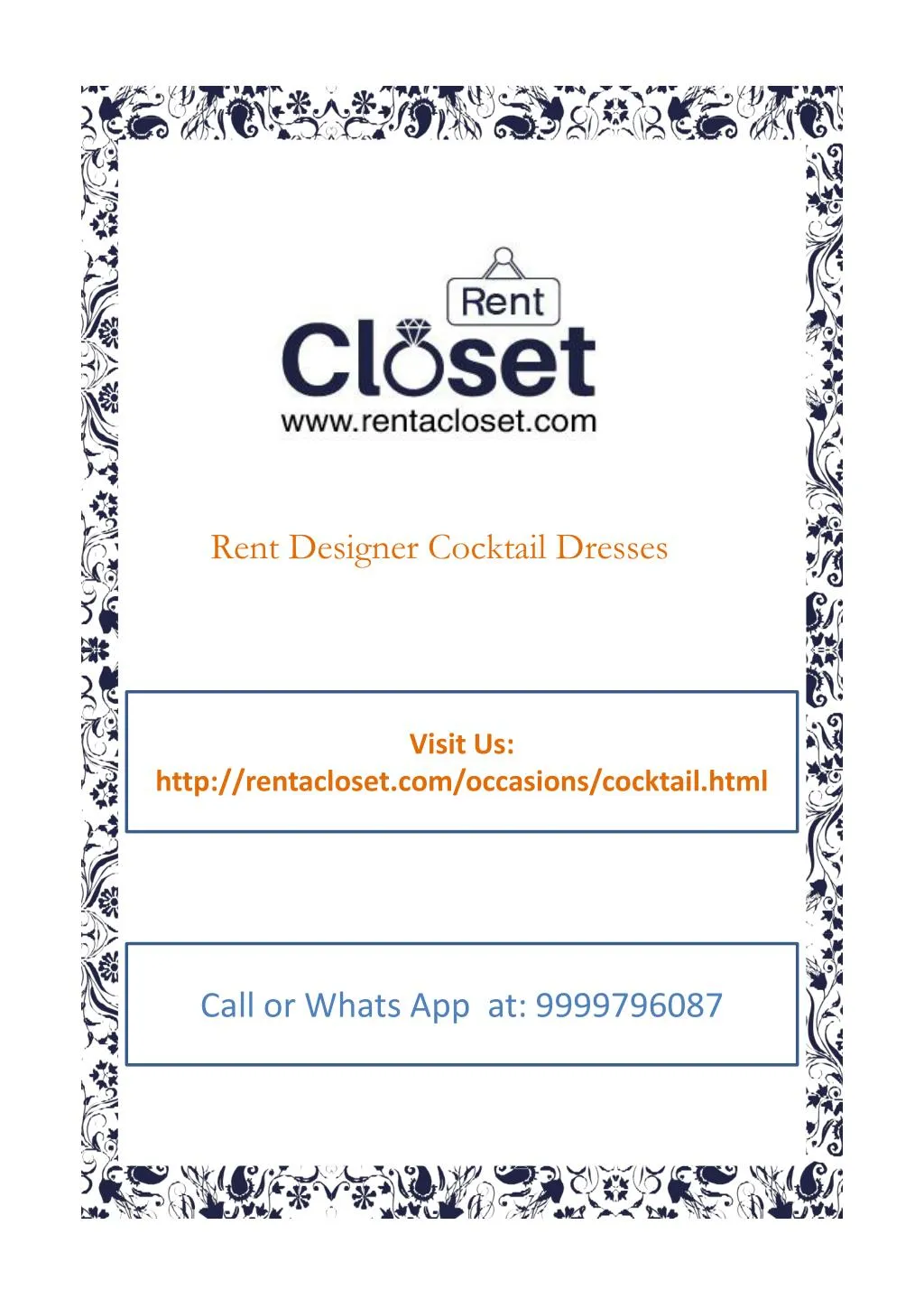 rent designer cocktail dresses
