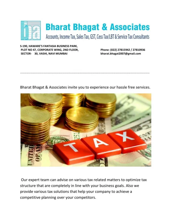 Online Tax Services in Mumbai