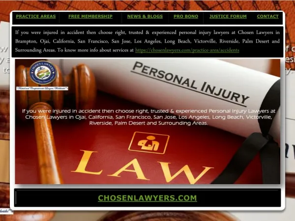 Presentation of chosenlawyers.com - 2017