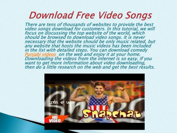 Download Free latest Punjabi & Bollywood Videos Songs