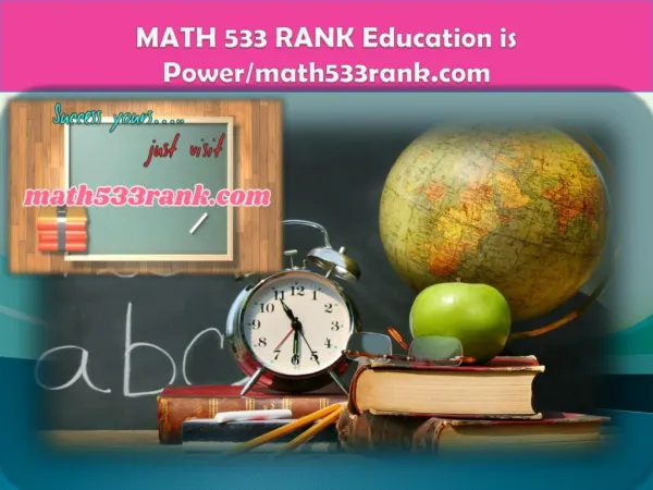 MATH 533 RANK Education is Power/math533rank.com