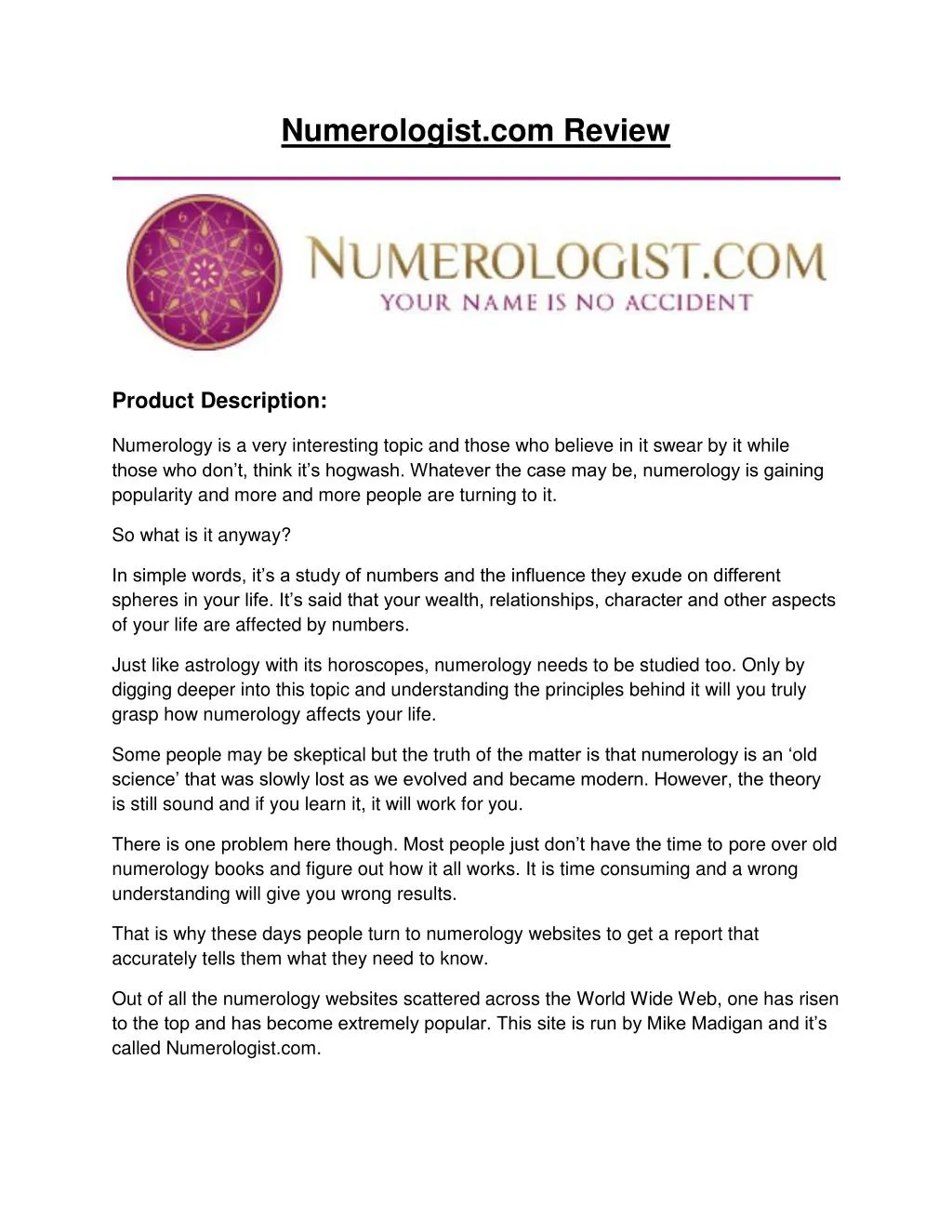 numerologist com review