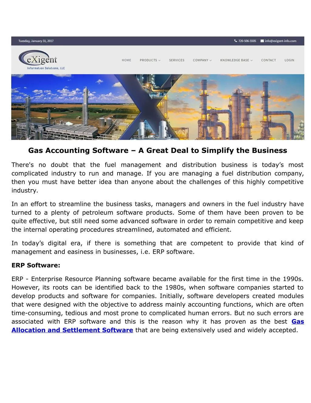 gas accounting software a great deal to simplify