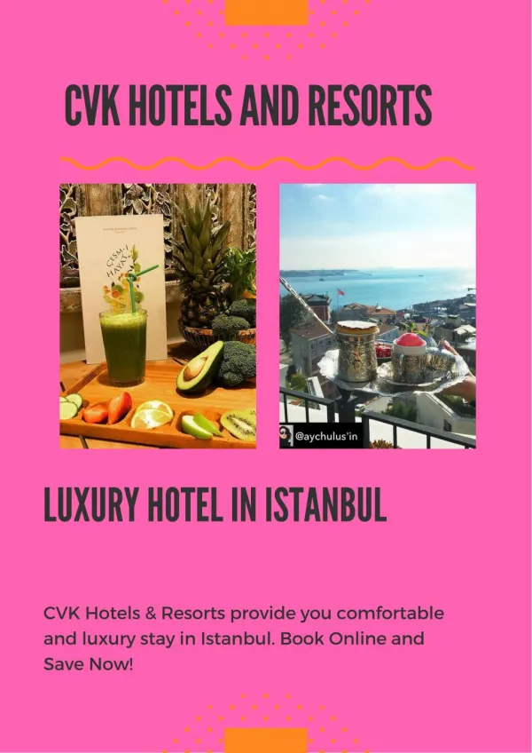 Luxury Stay In Istanbul - Taksim 5 Star Hotel