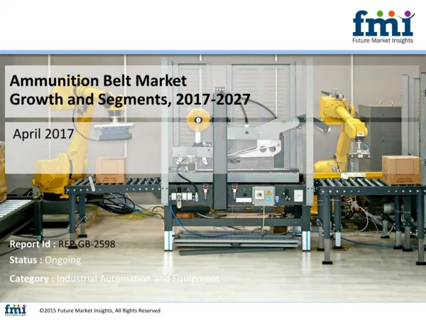 Ammunition Belt Market size in terms of volume and value 2017-2027
