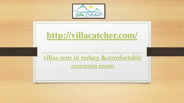 Turkey Villa Holidays provides you great stay in turkey
