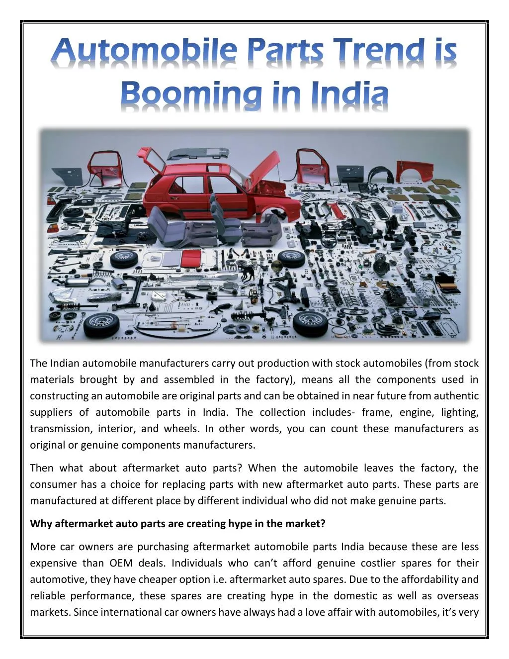 the indian automobile manufacturers carry