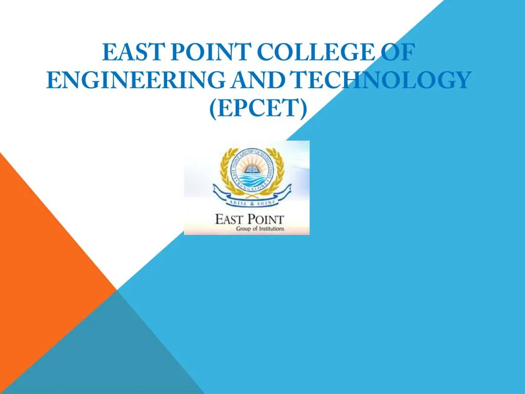 east point college of engineering and technology epcet