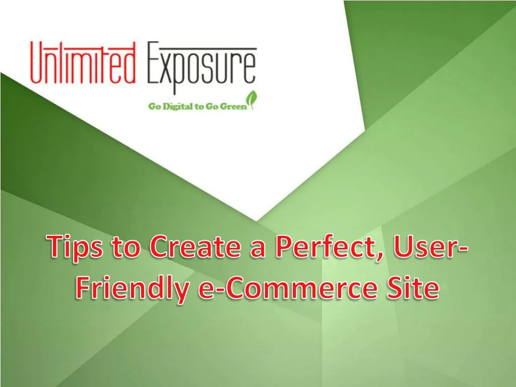tips to create a perfect user friendly e commerce