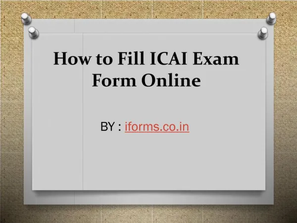 Know how to download ICAI exam form