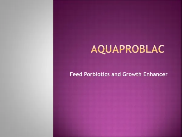 Aquaculture additives in india