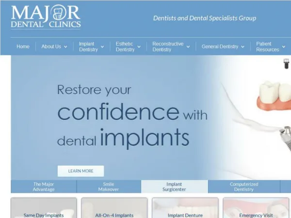 Dentist in Milwaukee | Prosthodontists | Teeth Whitening Services - Major Dental Clinics