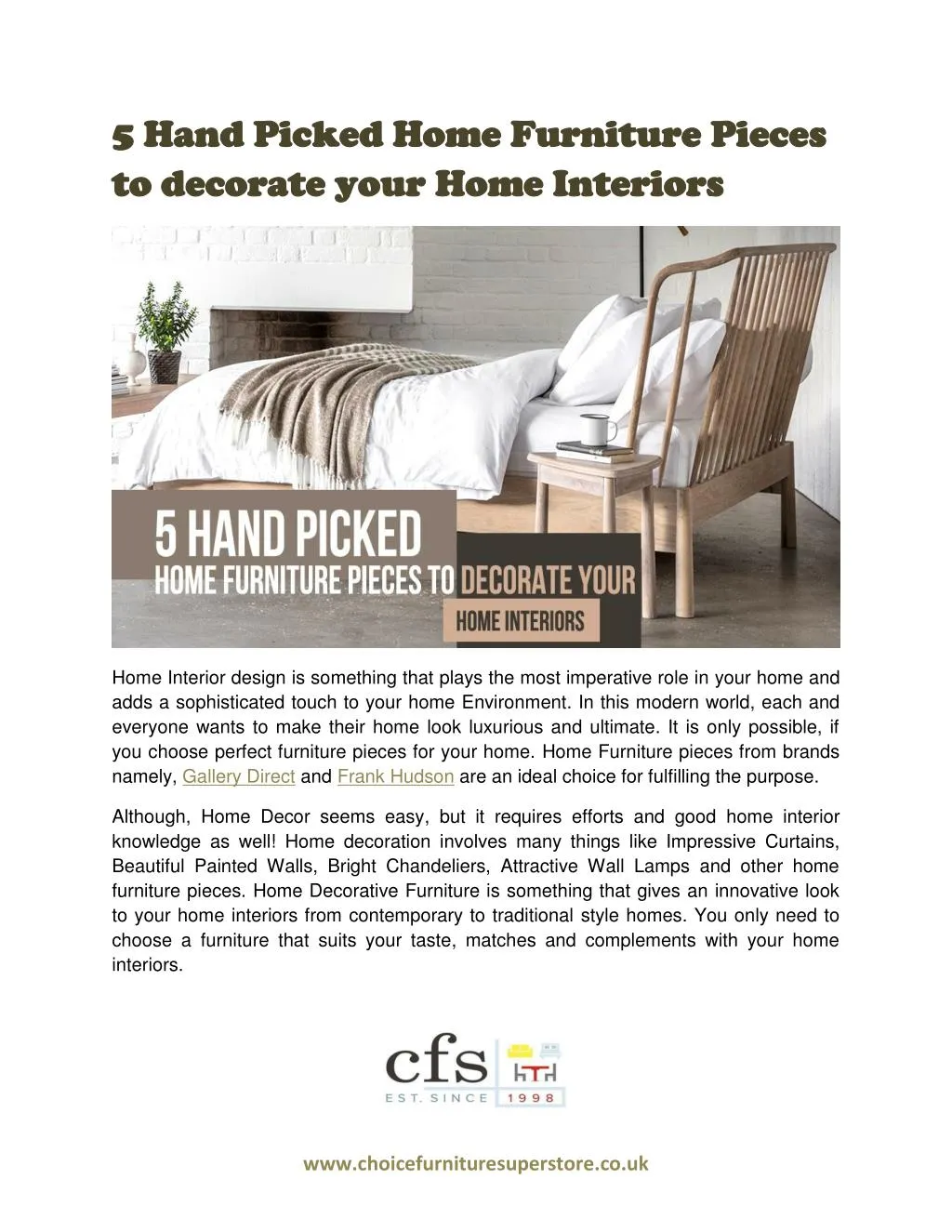 5 hand picked home furniture pieces 5 hand picked