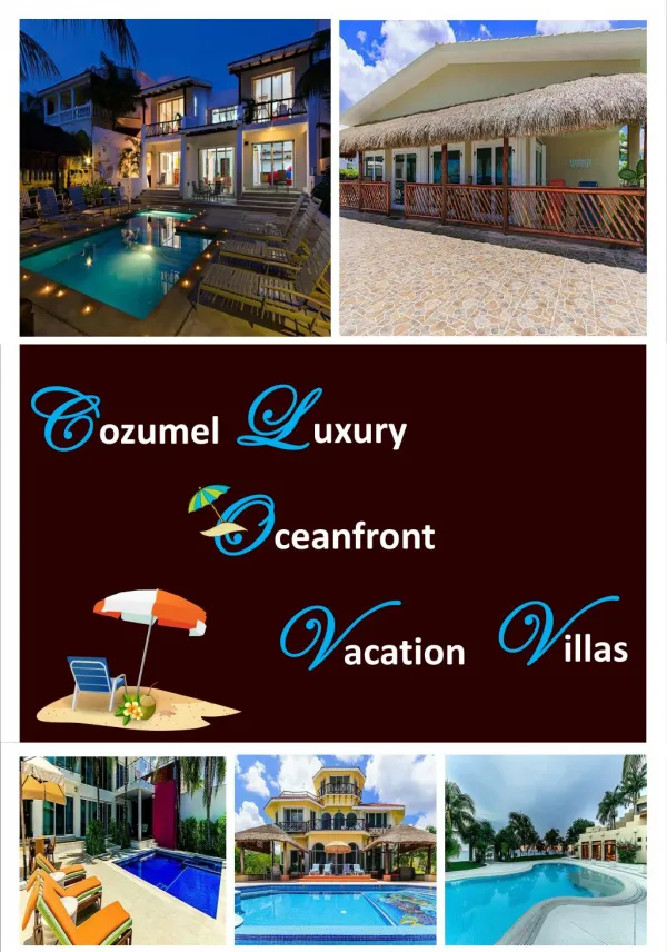 Cozumel Luxury Oceanfront Villas for Rent - RMOCeanfrontRentals
