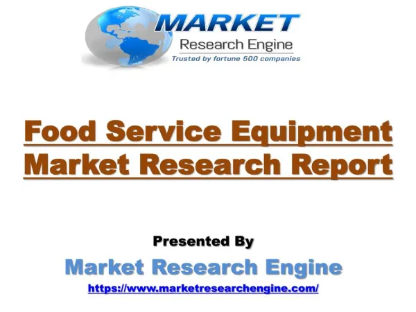 Food Service Equipment Market to Exceed US$ 45 Billion by 2022