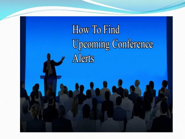 Search Upcoming Conferences