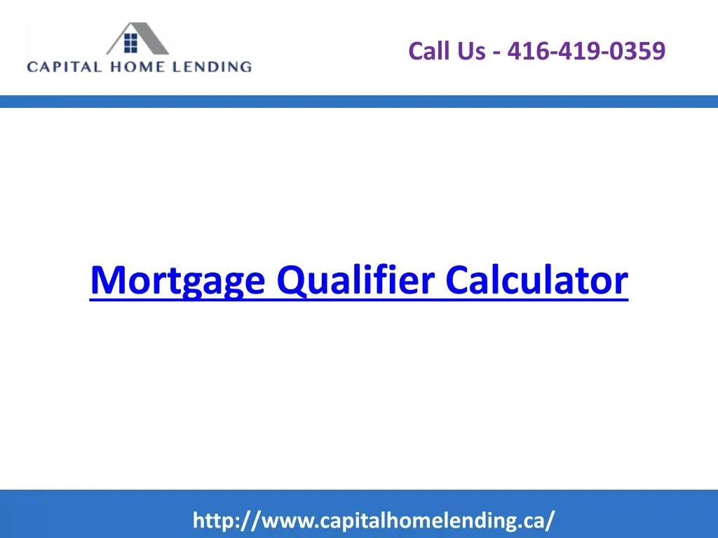 mortgage qualifier calculator