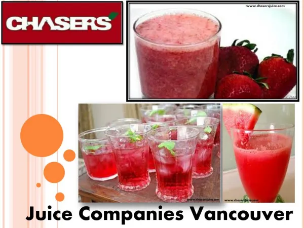 Fresh Juice Vancouver | Juice Companies Vancouver