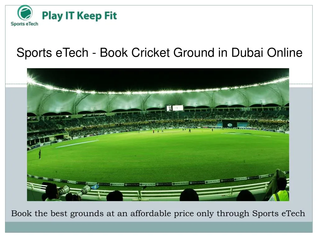 sports etech book cricket ground in dubai online