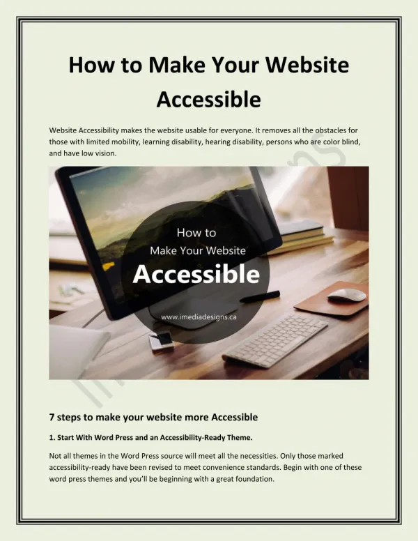 How to Make Your Website Accessible
