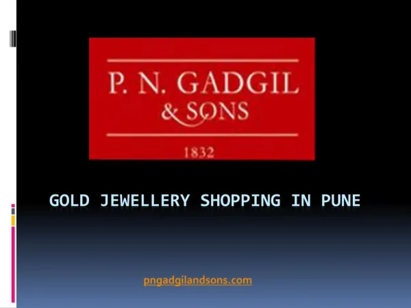 Gold & Traditional Jewellery Shopping in Pune by PNG & Sons