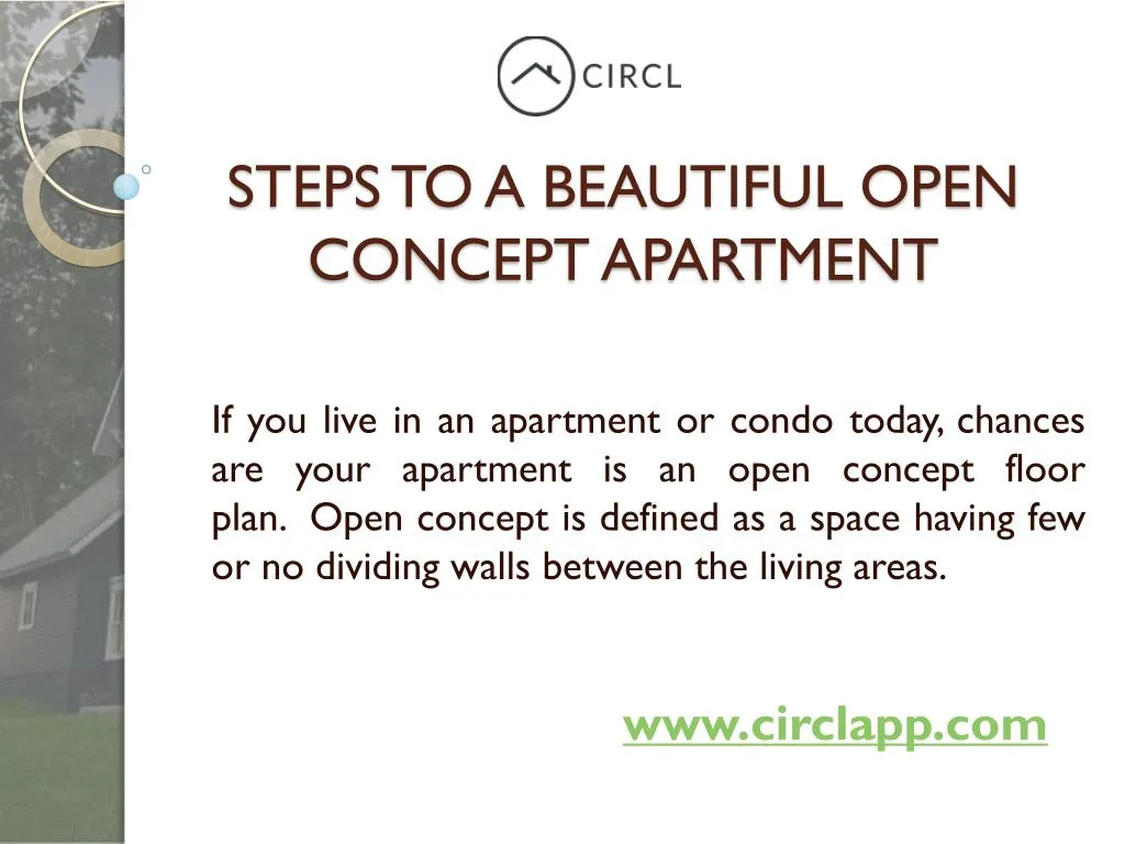steps to a beautiful open concept apartment