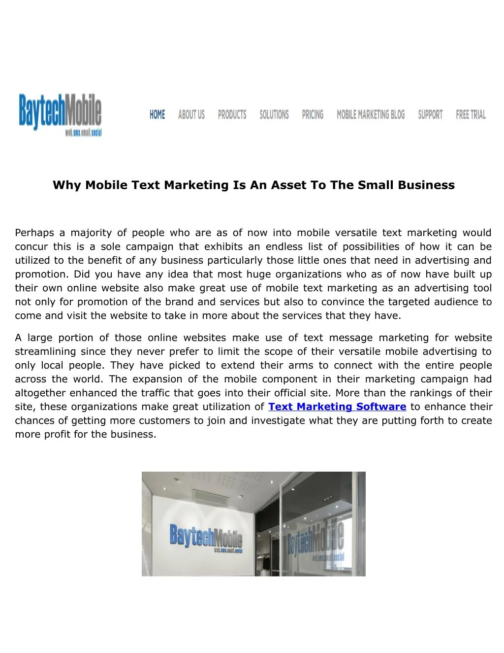 why mobile text marketing is an asset
