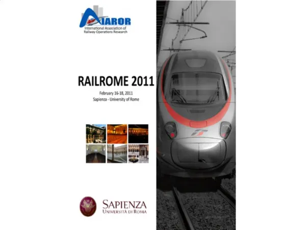 4th ISROR Rail Rome 2011 Sapienza University