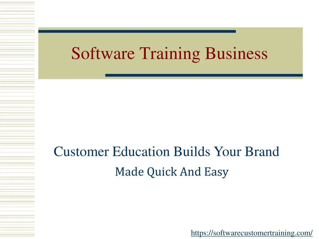 software training business