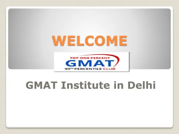 GMAT INSTITUTE IN DELHI