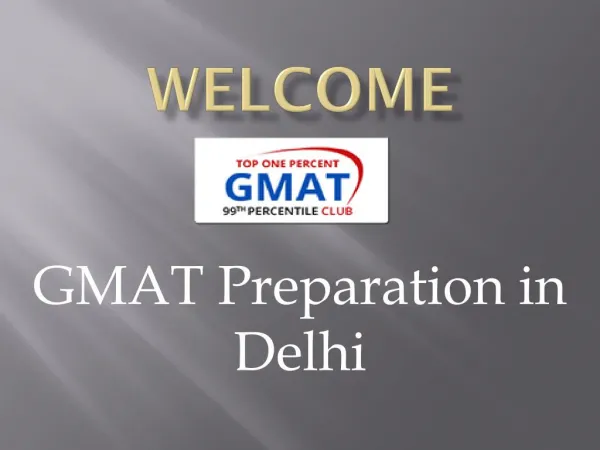 GMAT PREPARATION IN DELHI