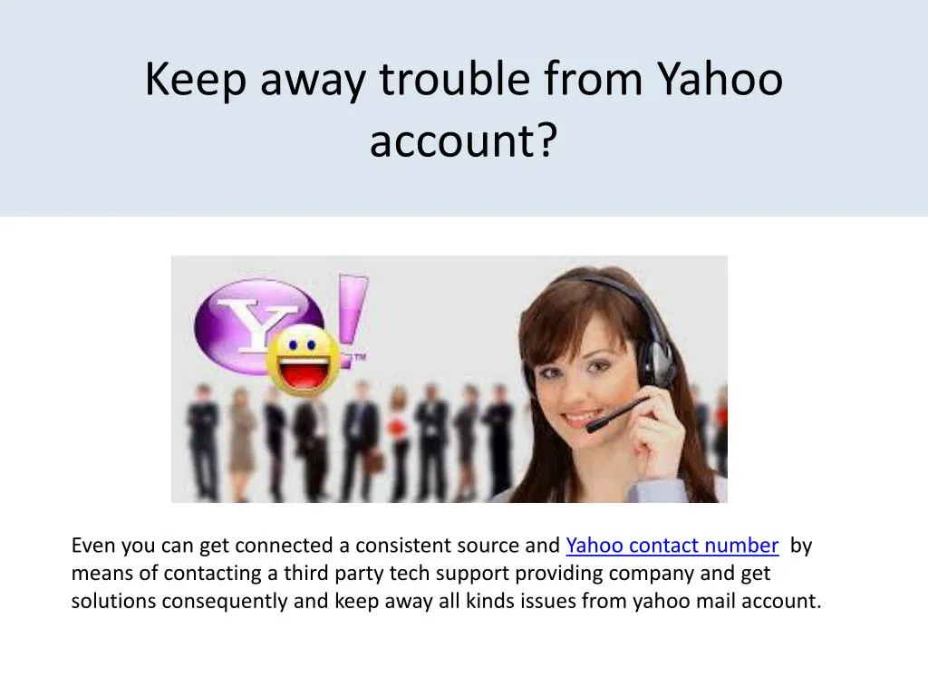 keep away trouble from yahoo account