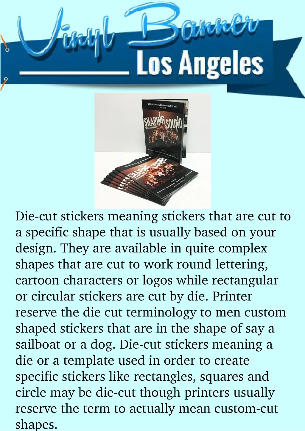 die cut stickers meaning stickers that