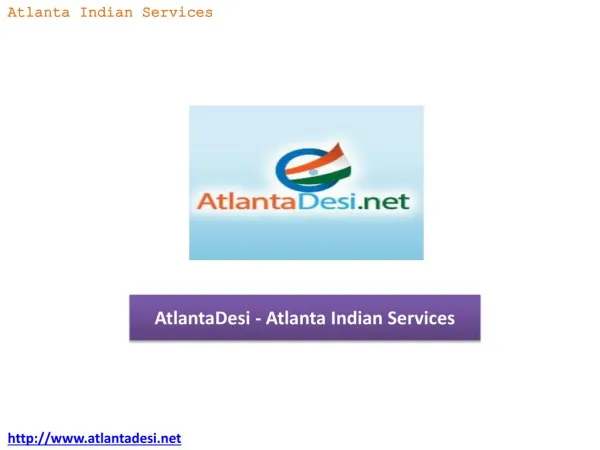 AtlantaDesi - Atlanta Indian Services