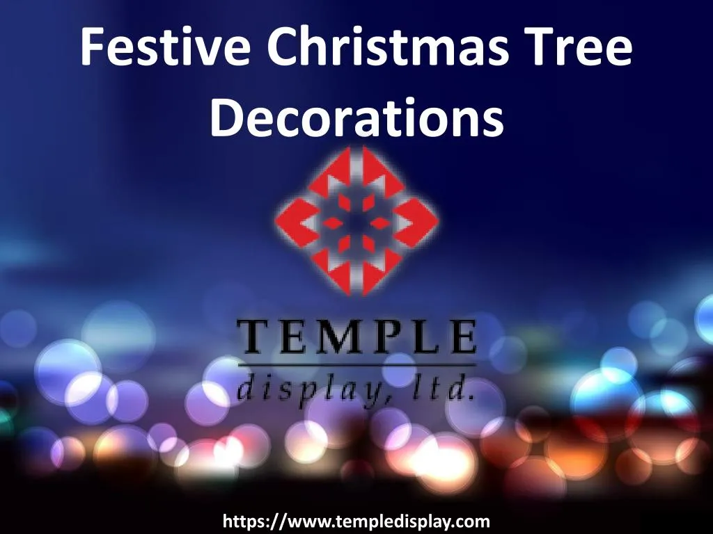 festive christmas tree decorations